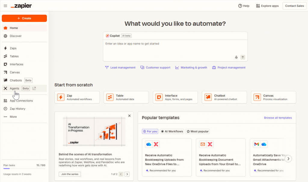 Zapier Screenshot - KI-Integration Workflow